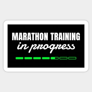 Marathon Training In Progress, Distance Running Marathon Trainer Gift Sticker